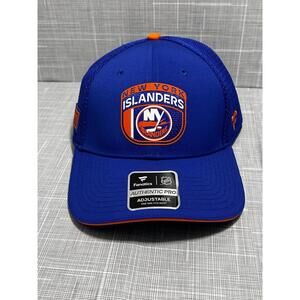 New York Islanders Fanatics Authentic Pro Adjustable Hat Blue Orange NHL NWT
